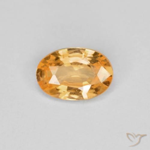 0.44ct Natural Naranja claro Hilo de espesartita, Ovalada, VVS-VS