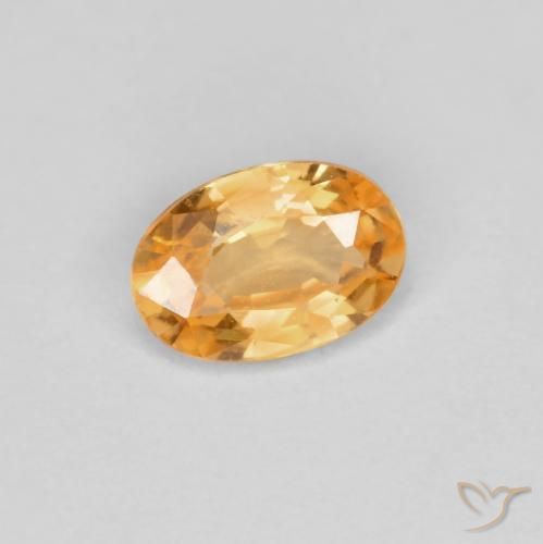 Hilo de espesartita Naranja claro natural de 0.44 ct, Ovalada, VVS-VS