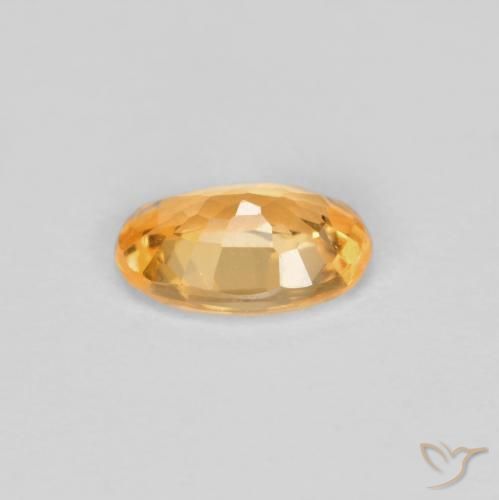 Hilo de espesartita Naranja claro natural de 0.44 ct, Ovalada, VVS-VS