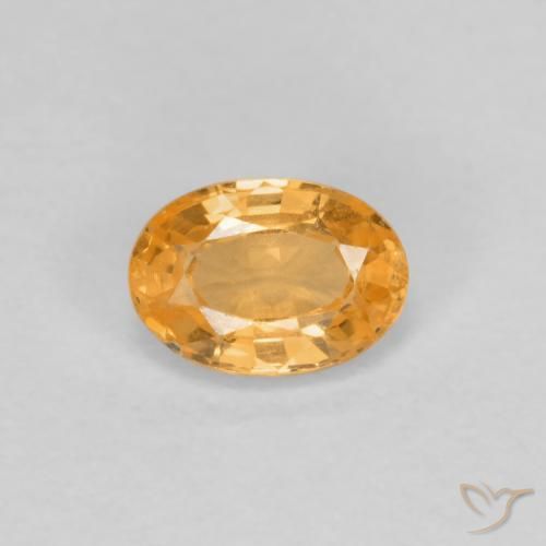 0.39ct Natural Naranja claro Hilo de espesartita, Ovalada, VS
