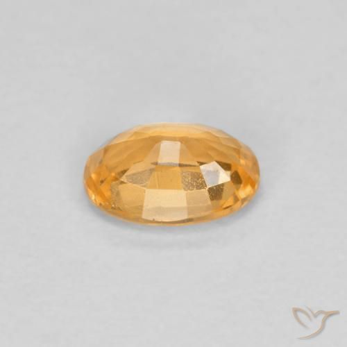 Hilo de espesartita Naranja claro natural de 0.39 ct, Ovalada, VS