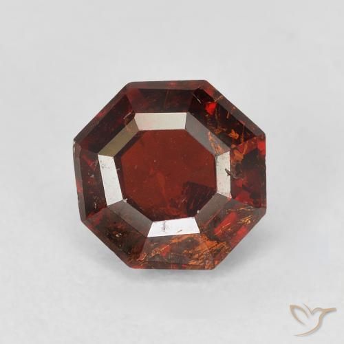 2.46ct Natural Naranja oscuro Hilo de espesartita, corte esmeralda, SI