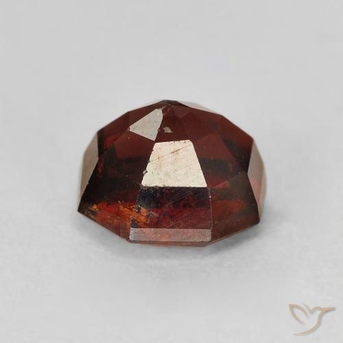 Hilo de espesartita Naranja oscuro natural de 2.46 ct, Corte Octágono / Esmeralda, SI