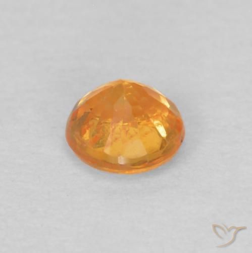 Hilo de espesartita Naranja albaricoque natural de 0.29 ct, Redondo, VS