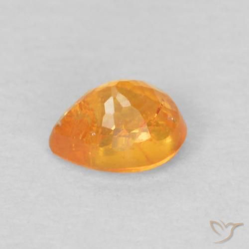 Hilo de espesartita Dorado naranja natural de 0.28 ct, En forma de pera, VS