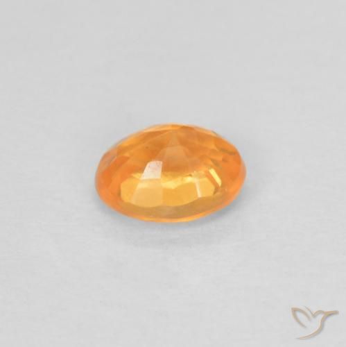 Hilo de espesartita Dorado naranja natural de 0.58 ct, Ovalada, VS