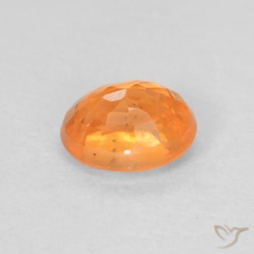 Hilo de espesartita Naranja claro natural de 0.57 ct, Ovalada, VVS-VS