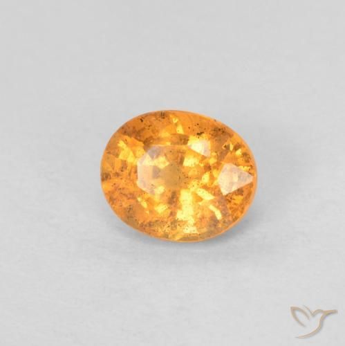 Hilo de espesartita Naranja claro natural de 0.57 ct, Ovalada, VS-SI