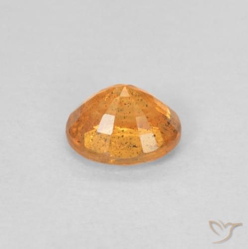 Hilo de espesartita Naranja claro natural de 0.57 ct, Ovalada, VS-SI