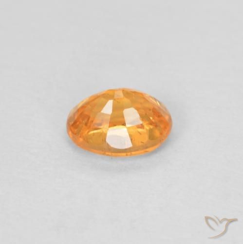 Hilo de espesartita Naranja claro natural de 0.43 ct, Ovalada, VS