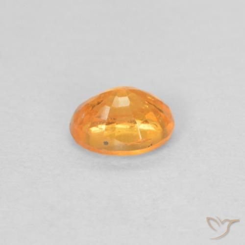Hilo de espesartita Naranja medio natural de 0.41 ct, Ovalada, VS-SI