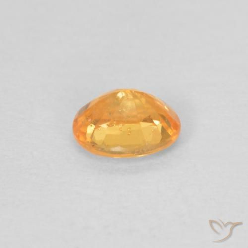 Hilo de espesartita Naranja medio natural de 0.40 ct, Ovalada, VS-SI
