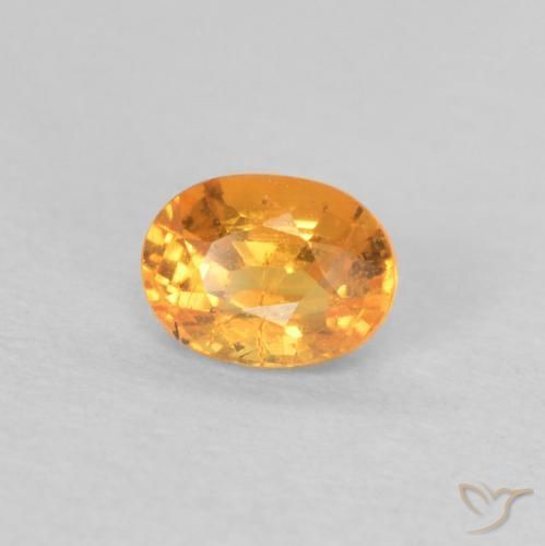 Hilo de espesartita Naranja medio natural de 0.35 ct, Ovalada, VS