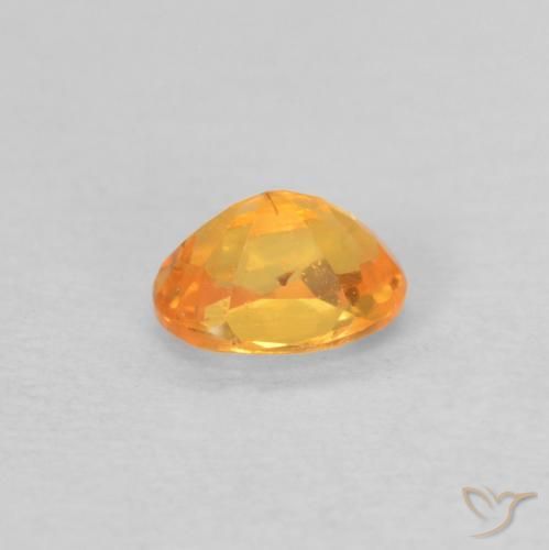 Hilo de espesartita Naranja medio natural de 0.35 ct, Ovalada, VS