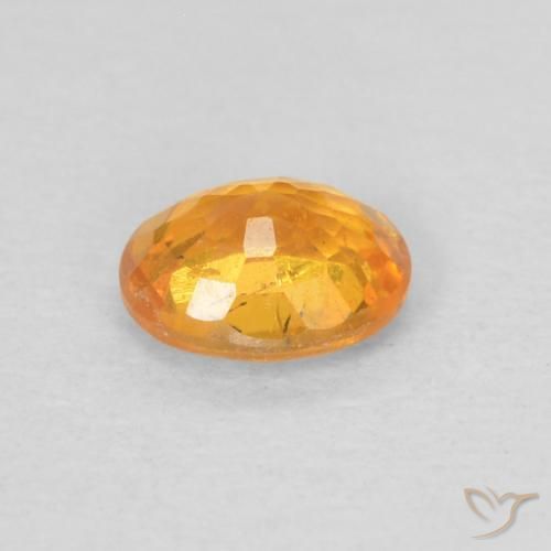 Hilo de espesartita Naranja medio natural de 0.48 ct, Ovalada, VS