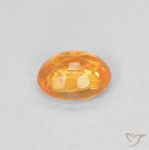 Hilo de espesartita Naranja medio natural de 0.45 ct, Ovalada, VS