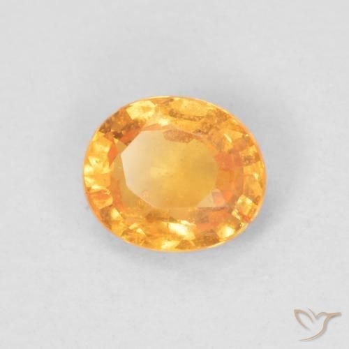 Hilo de espesartita Naranja medio natural de 0.47 ct, Ovalada, VS
