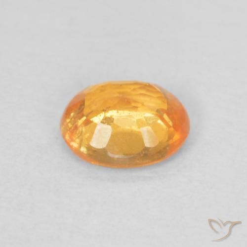 Hilo de espesartita Naranja medio natural de 0.47 ct, Ovalada, VS