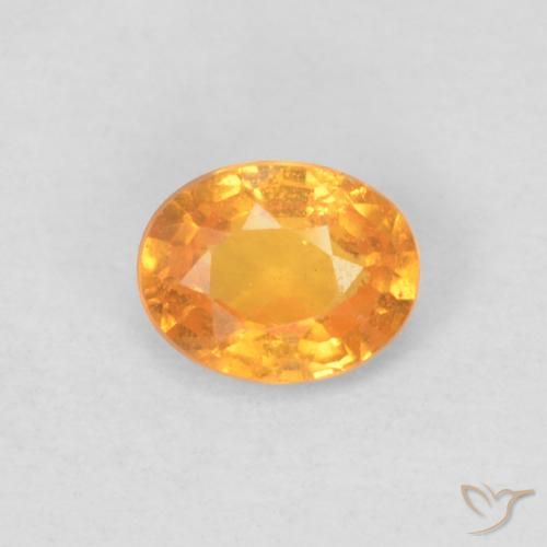 0.41ct Natural Naranja claro Hilo de espesartita, Ovalada, VS
