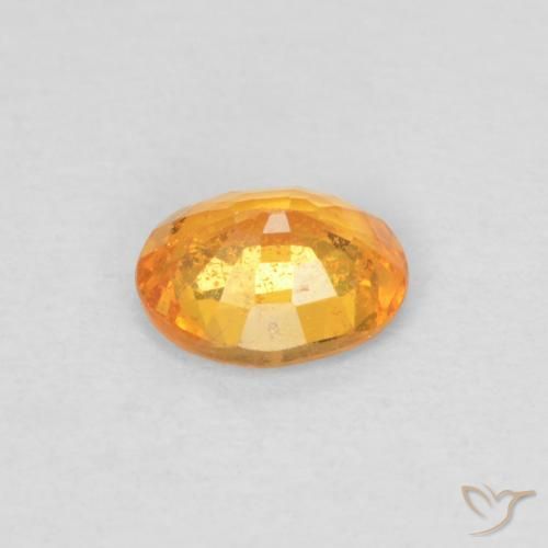 Hilo de espesartita Naranja medio natural de 0.37 ct, Ovalada, VS