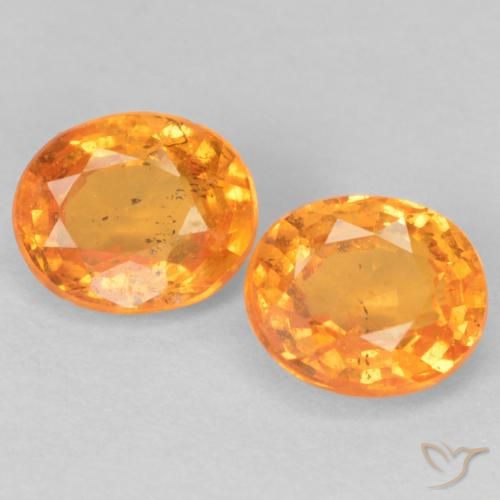 1.11ctw Natural Naranja claro Hilo de espesartita, Ovalada, VS