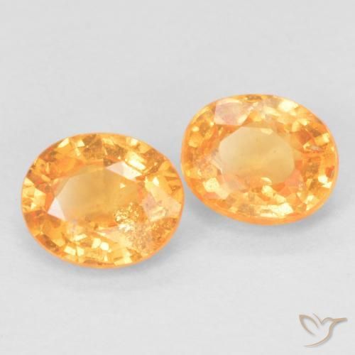 0.94ctw Natural Naranja intenso Hilo de espesartita, Ovalada, VS