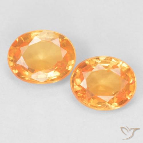 0.90ctw Natural Naranja miel Hilo de espesartita, Ovalada, VS