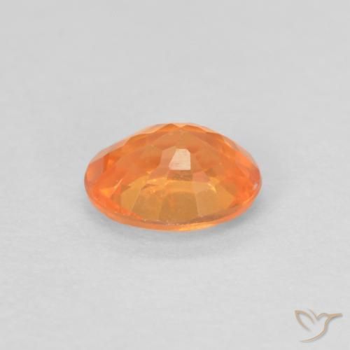 Hilo de espesartita Naranja claro natural de 0.42 ct, Ovalada, VS-SI