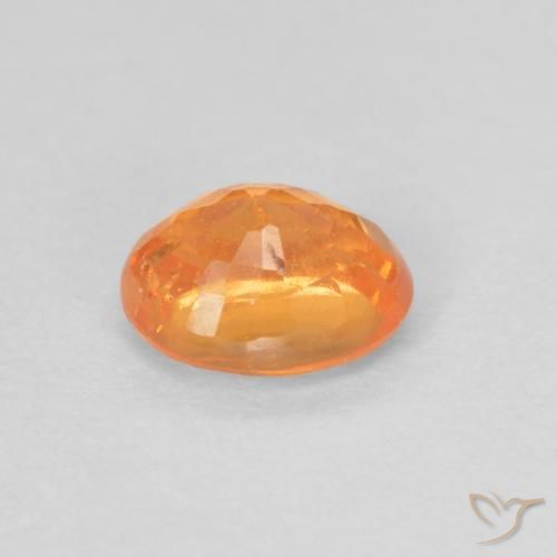 Hilo de espesartita Naranja claro natural de 0.53 ct, Ovalada, VS-SI