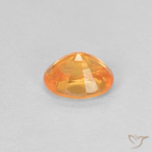 Hilo de espesartita Naranja claro natural de 0.37 ct, Ovalada, VS-SI