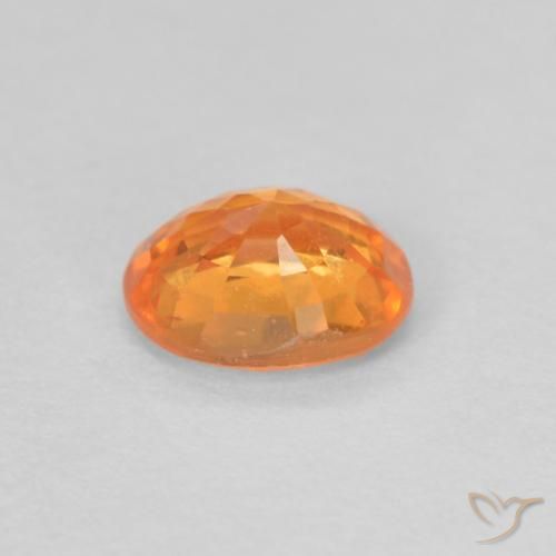Hilo de espesartita Naranja claro natural de 0.49 ct, Ovalada, VS