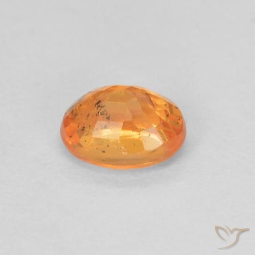 Hilo de espesartita Naranja claro natural de 0.44 ct, Ovalada, VS-SI
