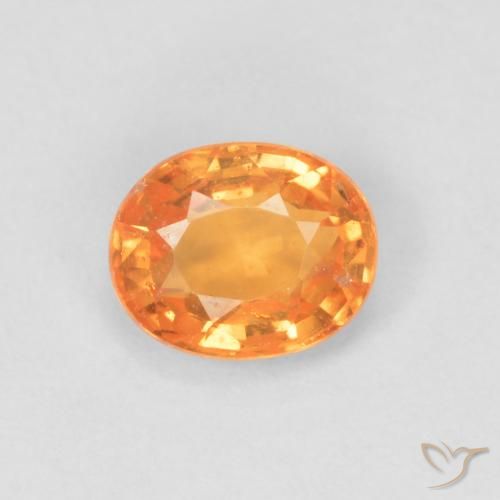 0.47ct Natural Naranja claro Hilo de espesartita, Ovalada, VS