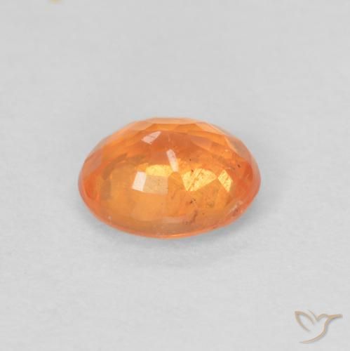 Hilo de espesartita Naranja claro natural de 0.49 ct, Ovalada, VS