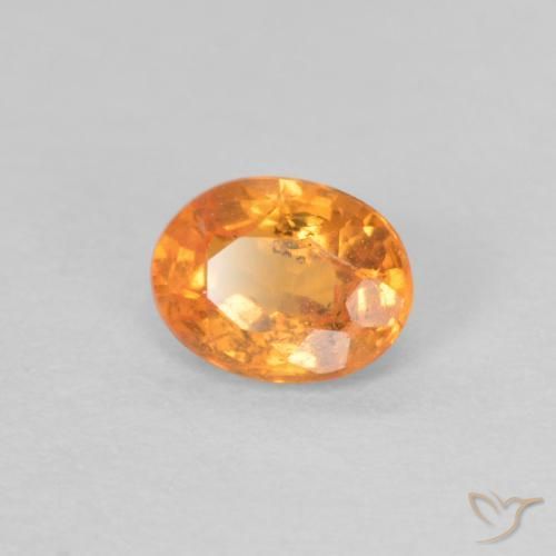 Hilo de espesartita Naranja claro natural de 0.35 ct, Ovalada, VS