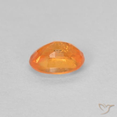 Hilo de espesartita Naranja claro natural de 0.35 ct, Ovalada, VS