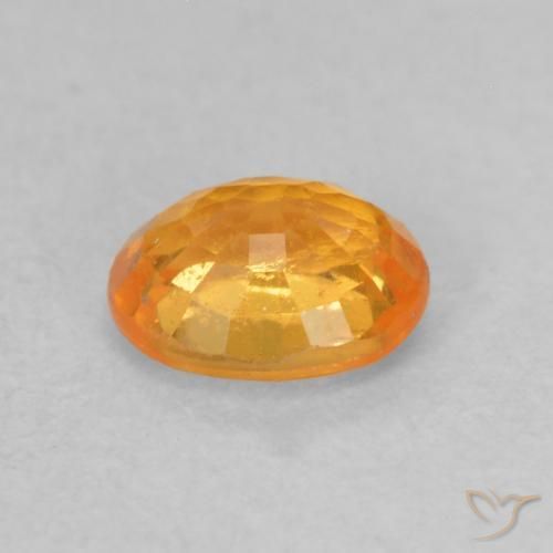 Hilo de espesartita Naranja albaricoque natural de 0.55 ct, Ovalada, VS-SI
