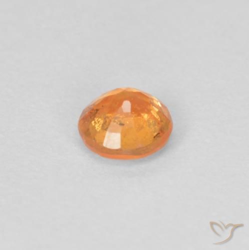 Hilo de espesartita Naranja intenso natural de 0.27 ct, Redondo, VS