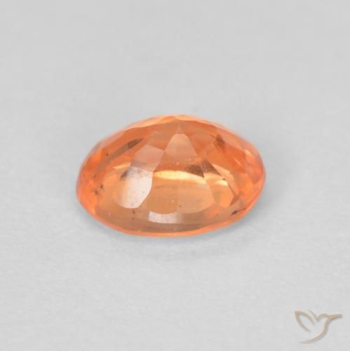 Hilo de espesartita Naranja medio natural de 0.54 ct, Ovalada, VS