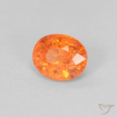 Hilo de espesartita Naranja fuego natural de 0.54 ct, Ovalada, VS