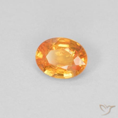 Hilo de espesartita Naranja claro natural de 0.33 ct, Ovalada, VS-SI