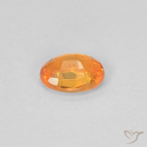 Hilo de espesartita Naranja claro natural de 0.33 ct, Ovalada, VS-SI