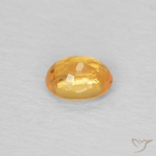 Hilo de espesartita Dorado naranja natural de 0.25 ct, Ovalada, VS