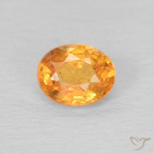 0.38ct Natural Naranja claro Hilo de espesartita, Ovalada, VS