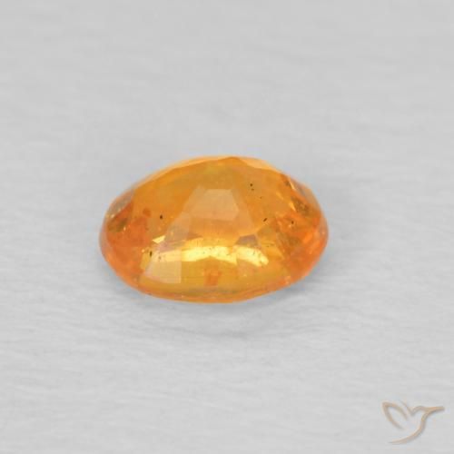 Hilo de espesartita Naranja claro natural de 0.38 ct, Ovalada, VS