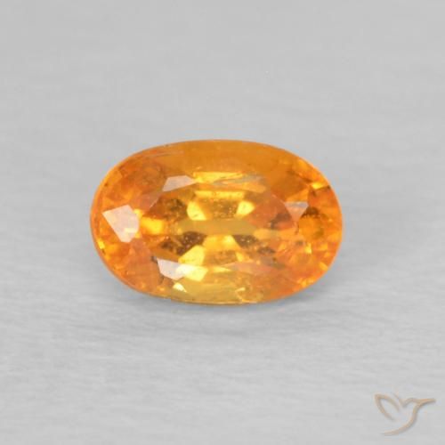 0.45ct Natural Naranja miel Hilo de espesartita, Ovalada, VS