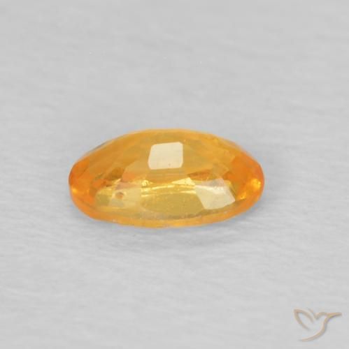 Hilo de espesartita Naranja medio natural de 0.32 ct, Ovalada, VS