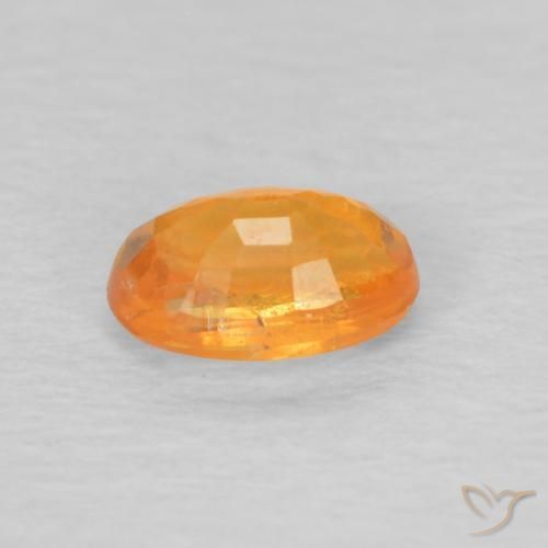 Hilo de espesartita Naranja medio natural de 0.46 ct, Ovalada, VS