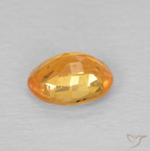 Hilo de espesartita Dorado naranja natural de 0.47 ct, Ovalada, VS