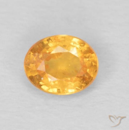 0.47ct Natural Naranja miel Hilo de espesartita, Ovalada, VS